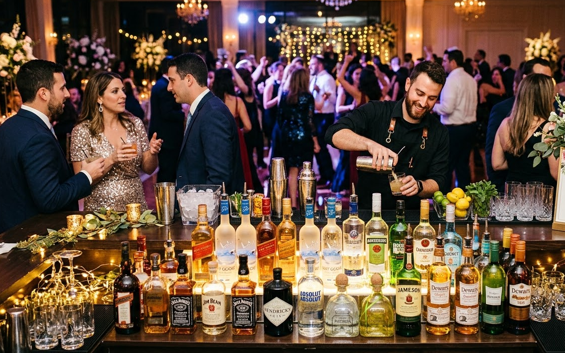 תמונה ראשית: אלכוהול לחתונה: המדריך המלא ל-2026 - כמויות, מחירים וכל מה שצריך לדעת